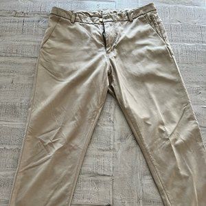 34" waist khaki lululemon commission classic fit pants